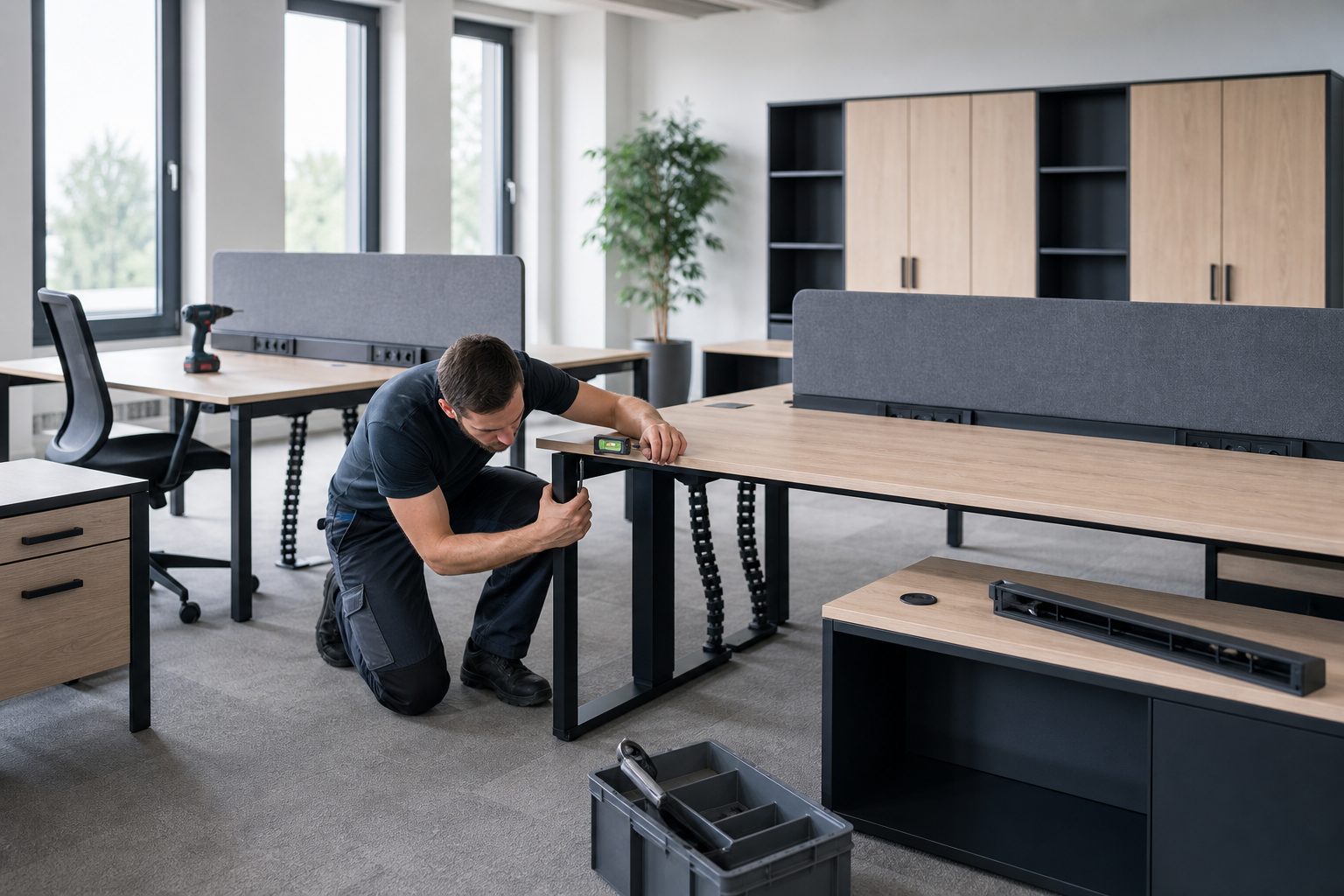 Arbeitsplatz – Büromontage von Wolkensteiner Möbelmontagen